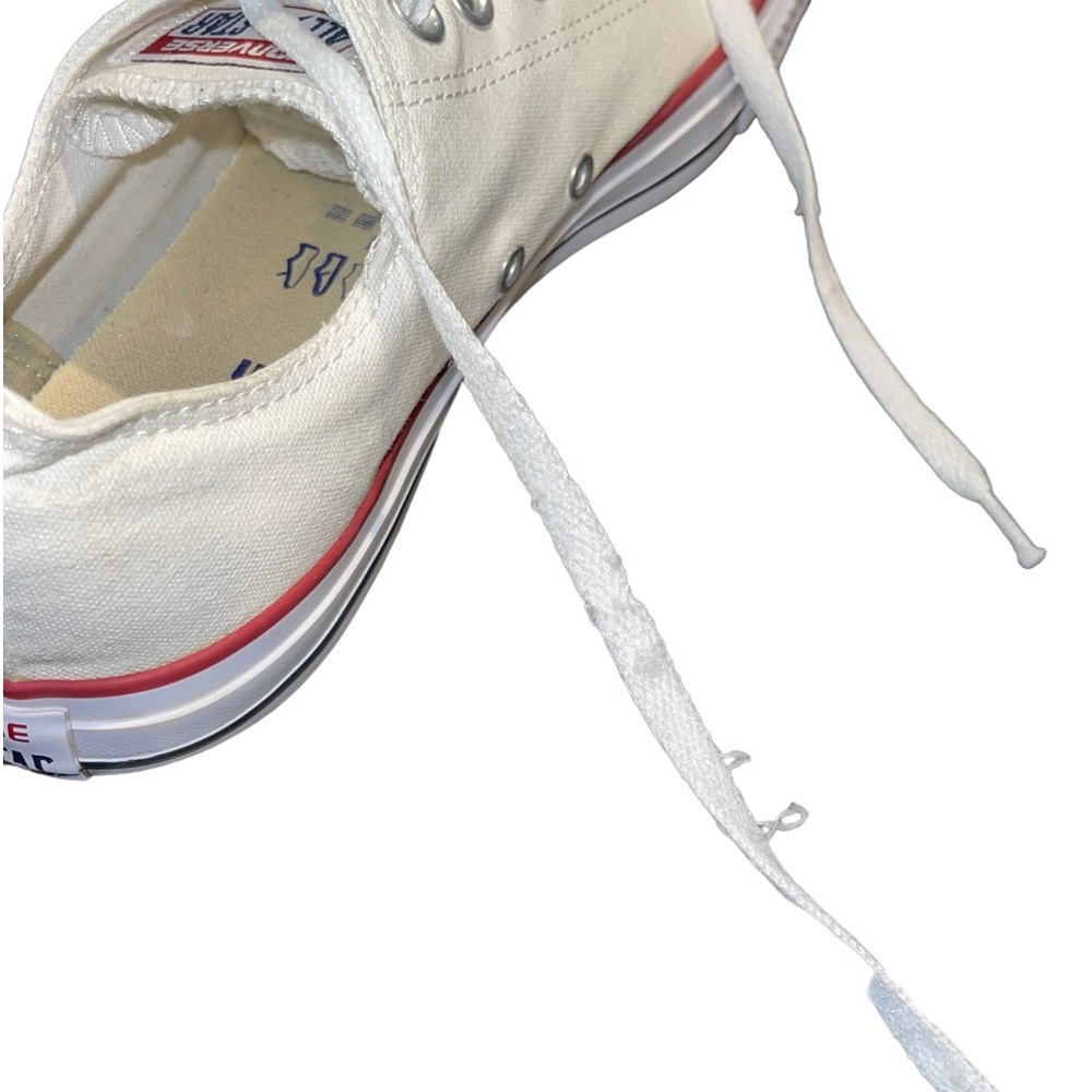 🌹🌸 Converse All‎ Stars tennis shoes white canvas unisex women sz 11, men’s… - Picture 10 of 12